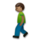 Person Walking - Medium Black emoji on LG